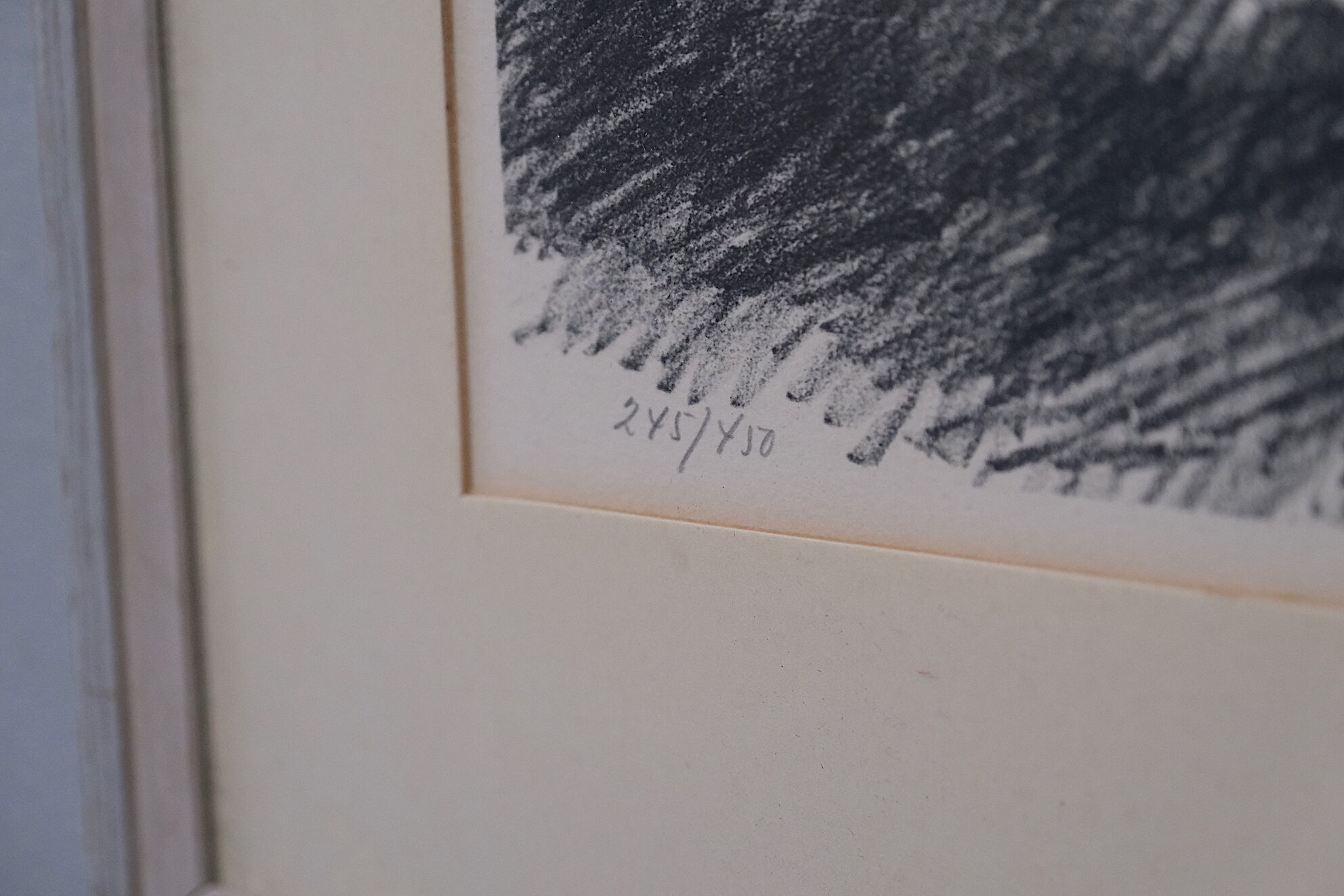 Original Lithograph by listed Swedish Artist Hugo Zuhr, Signed, 1960's