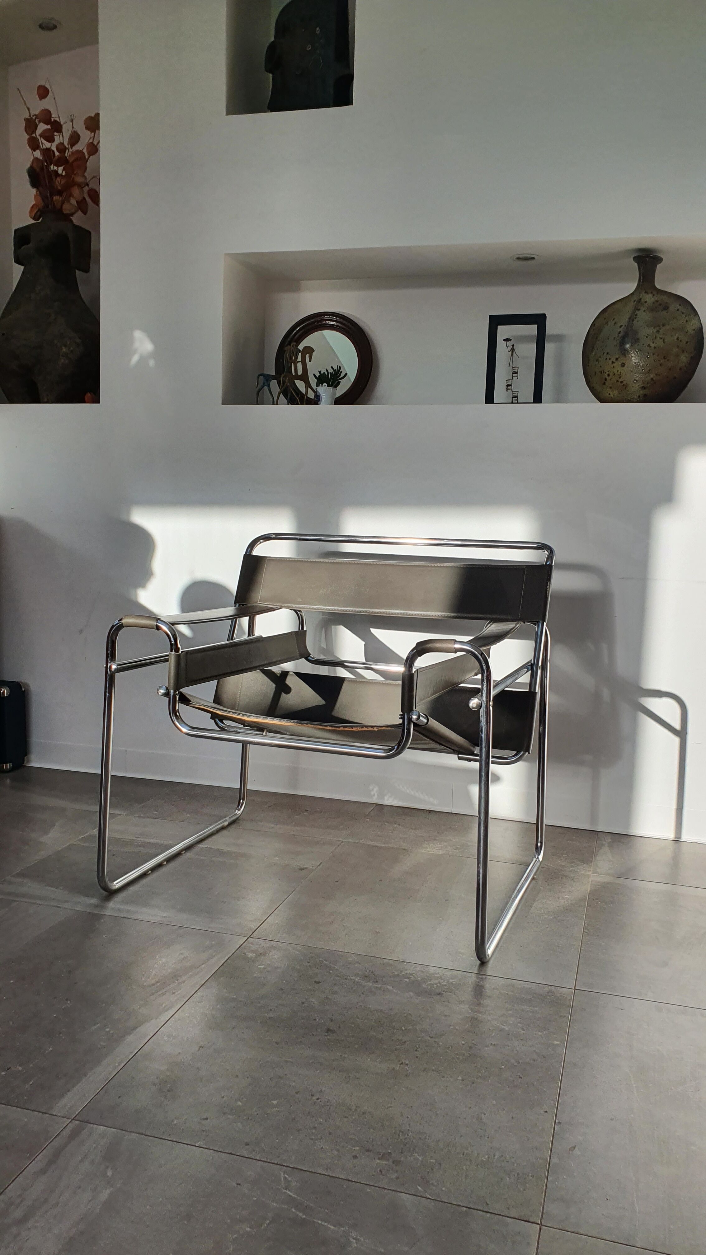 Fauteuil Wassily par Marcel Breuer années 80