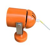 Orange space age wall lamp, designed by S. Indra, Czechoslovakia, 1970s.