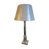 Silver metal lamp signed Plasait goldsmith