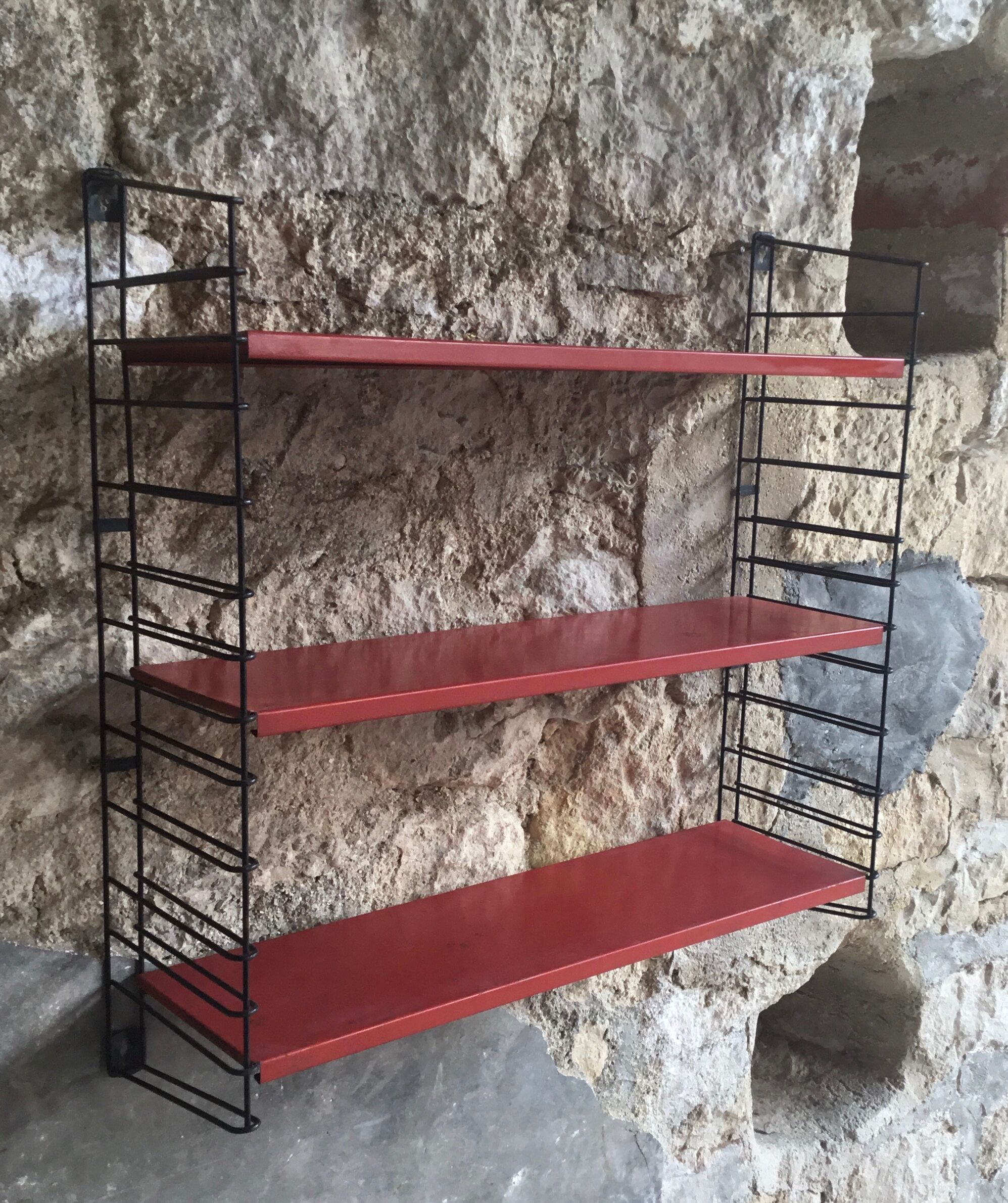 Metal walled shelf by Adriaan Dekker for Tomado 1950