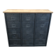 Meuble de rangement industriel Vandex Ronéo 15 clapets bois métal