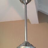 White opaline globe hanging lamp