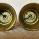 Old gilded bronze candle holder lamp bases