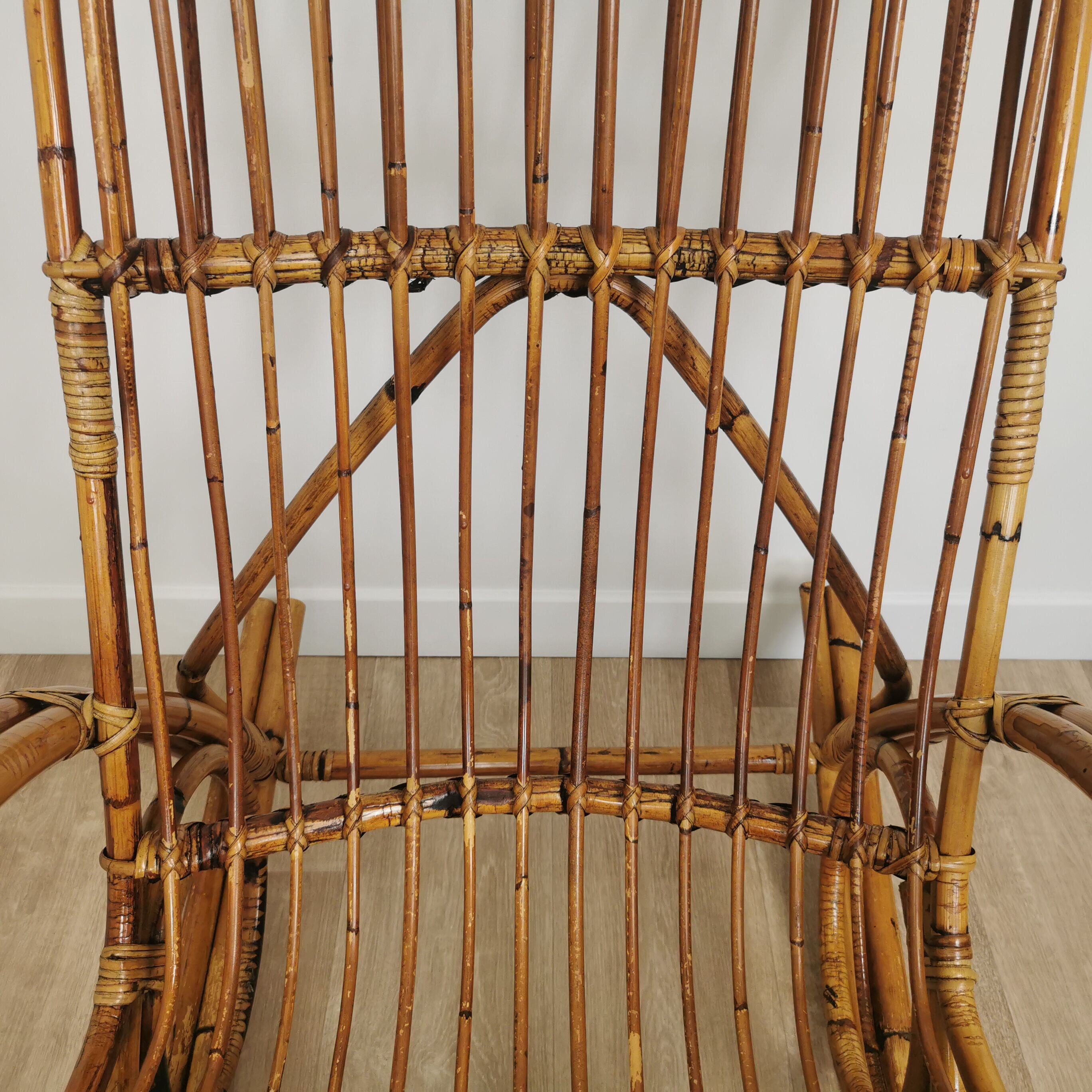 Rocking-chair rattan 60'