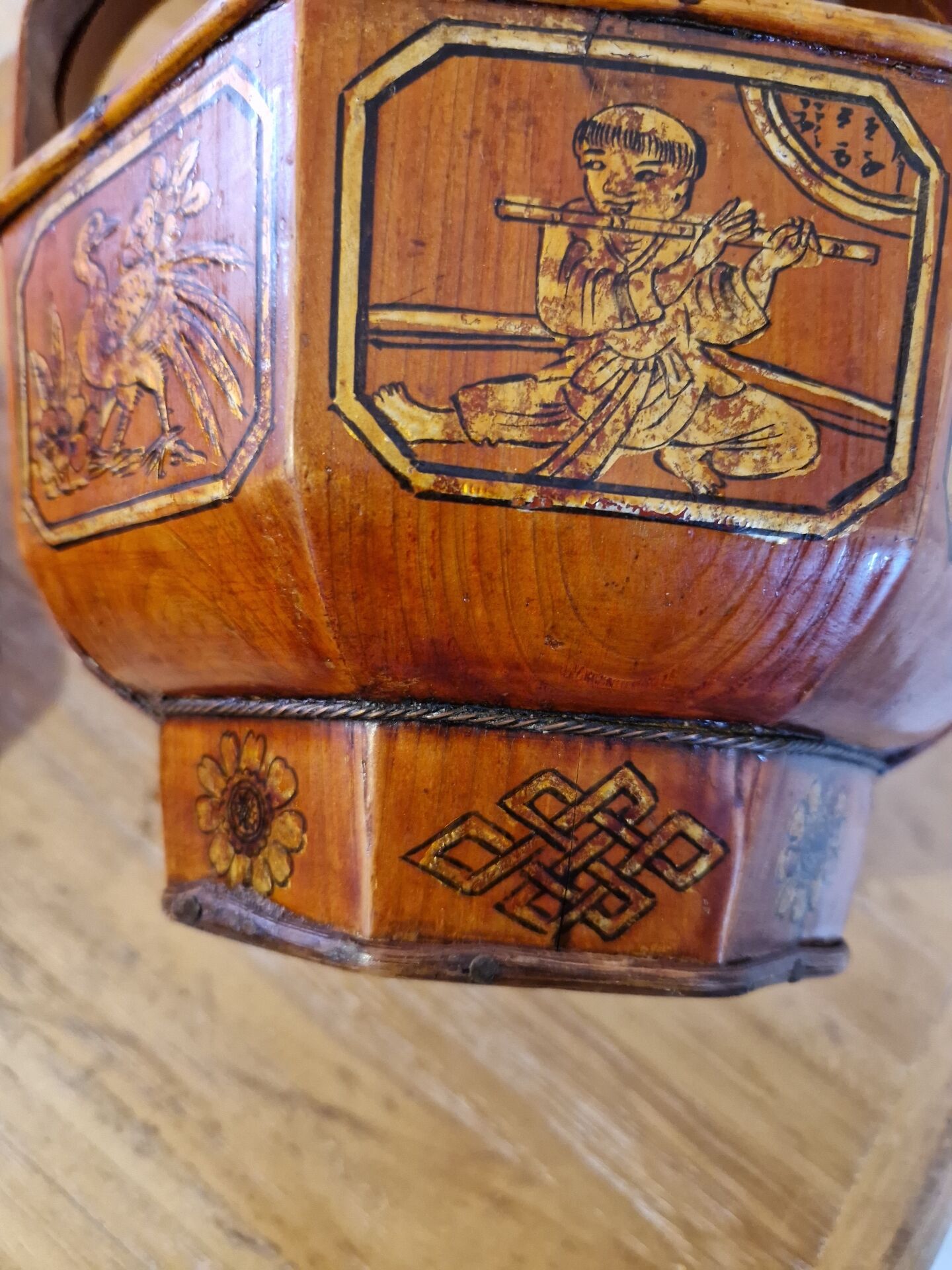 Antique Wedding Basket China 19th Century