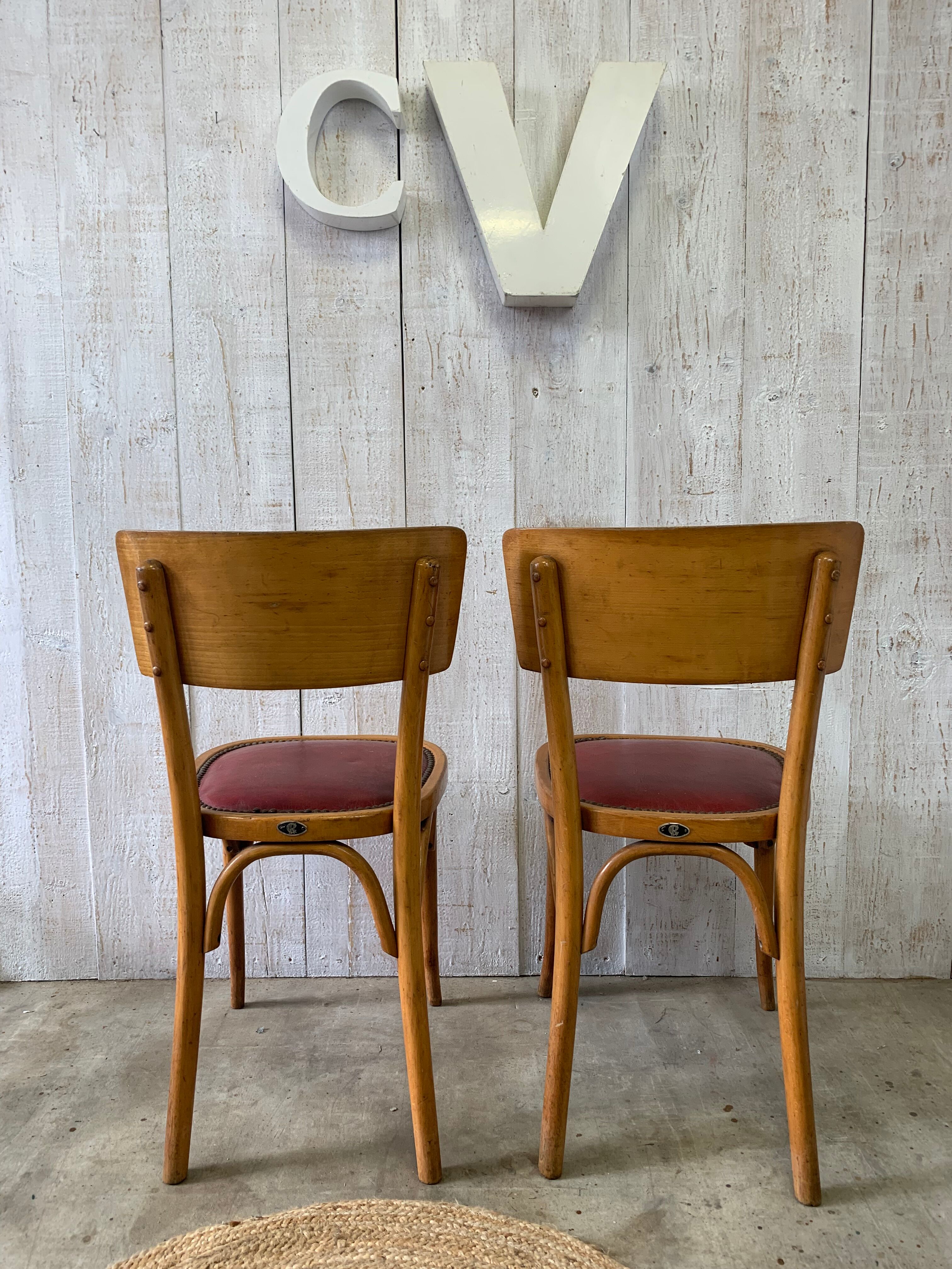 Pair of bistro chairs