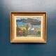 Swedish Oil on Panel – “Dockstafjärden” by Harald Öman