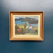 Swedish Oil on Panel – “Dockstafjärden” by Harald Öman