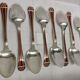 Lot of 73 Christofle cutlery, Talisman model, Chinese lacquer in Siena colour.