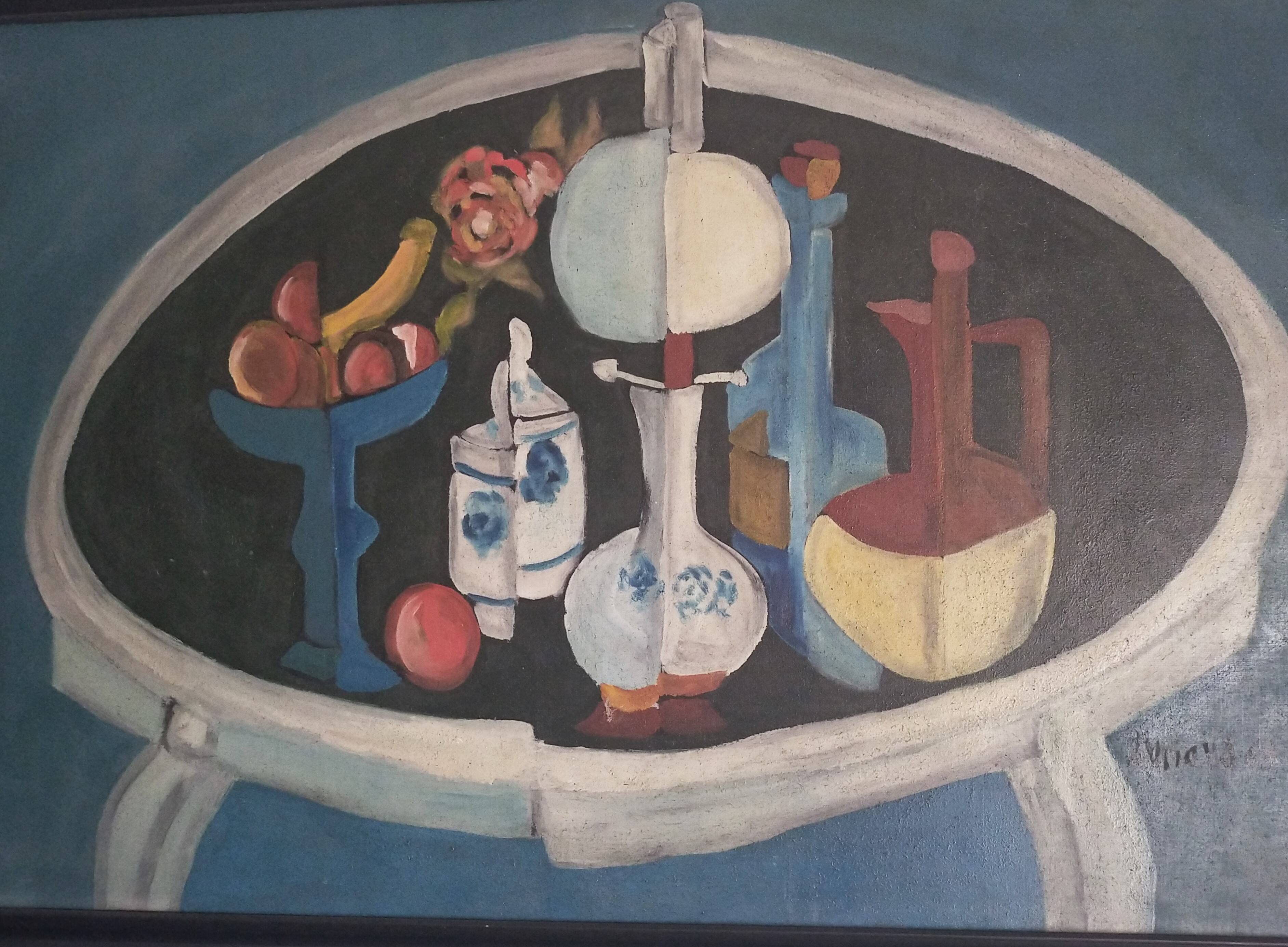 Christian Duriaud (1944) Large oil painting on canvas Still life with roses 69