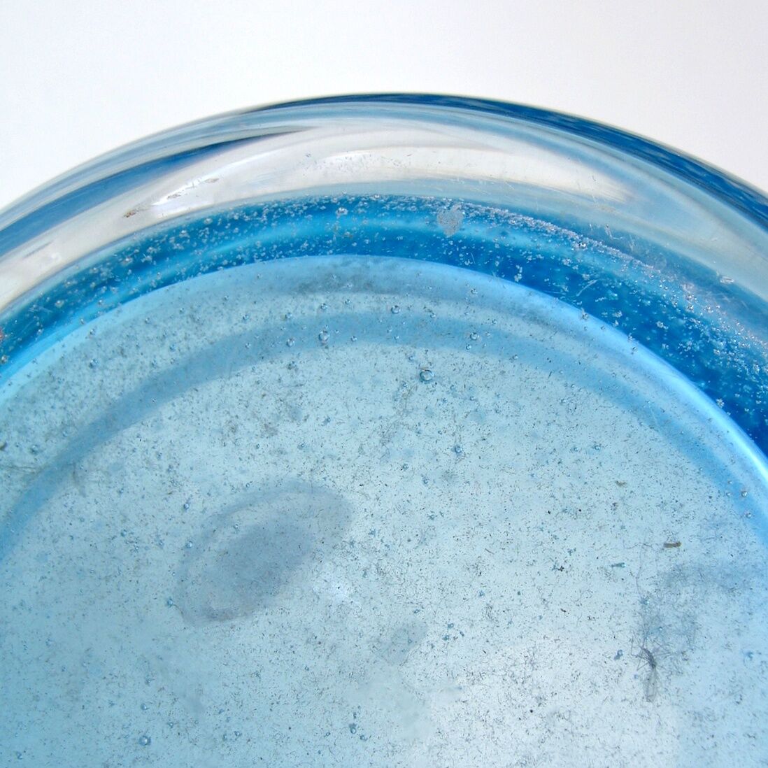 Vintage pitcher in bubbled glass