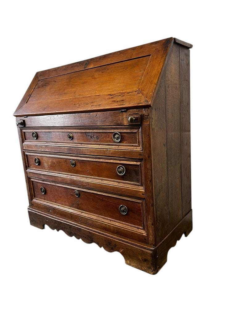 Antique wooden chest of drawers / secretary / desk