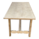 Renovated farmhouse dining table in raw wood 200cm 20th century