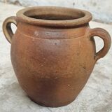 Antique French grespot confit pot