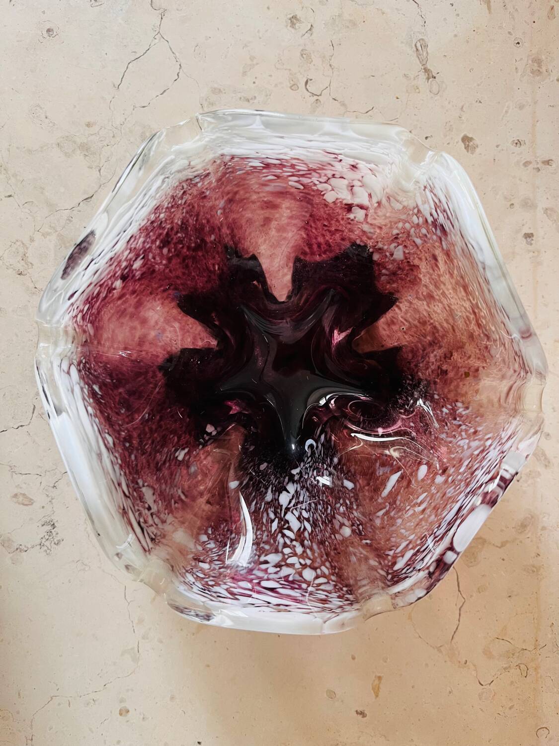 Murano glass catchall tray