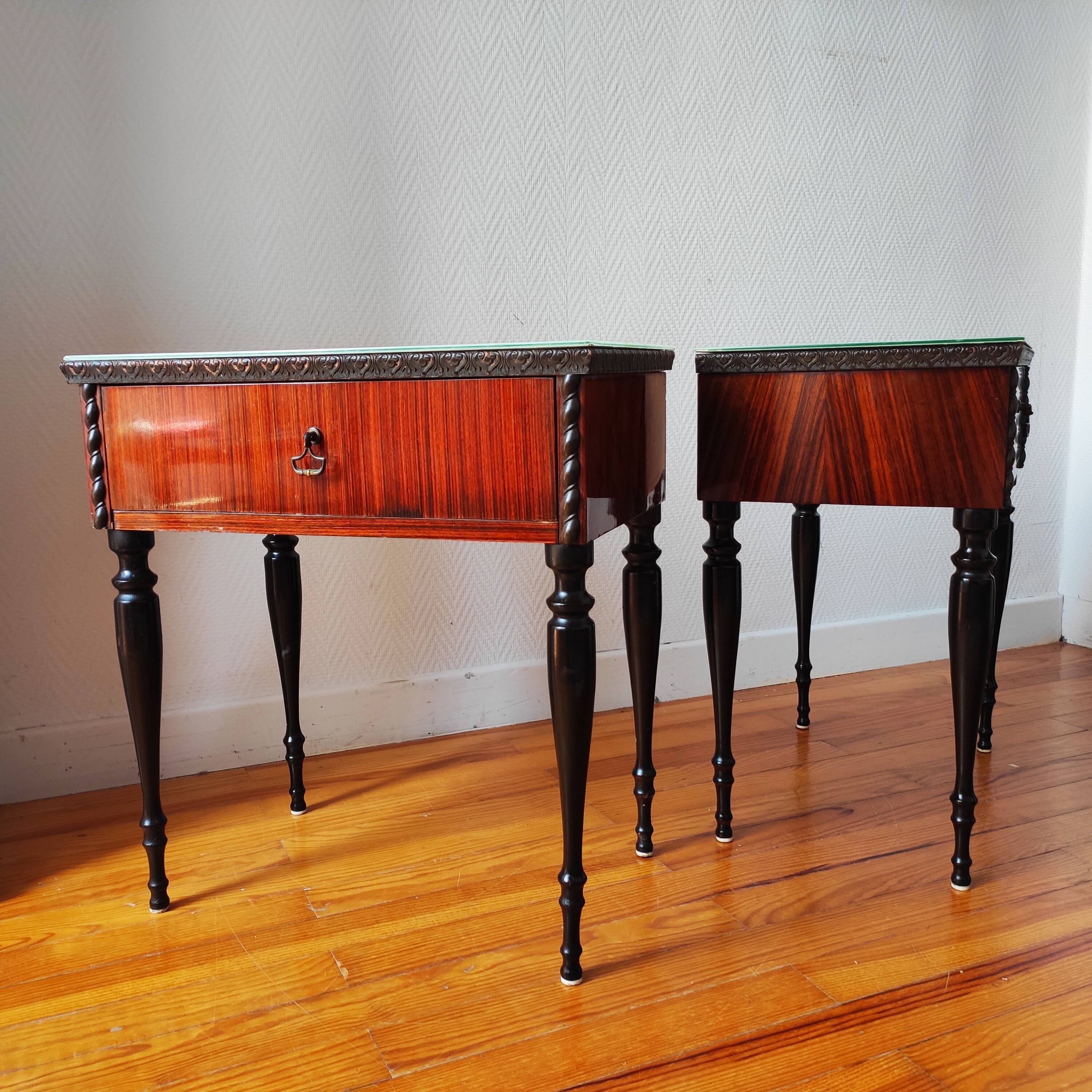 Pair of Vintage Italy Bedside Tables 1950/60
