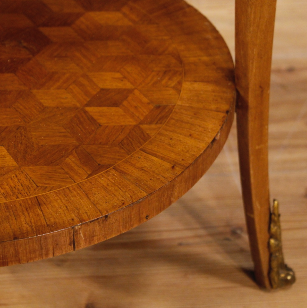 French side table in mahogany