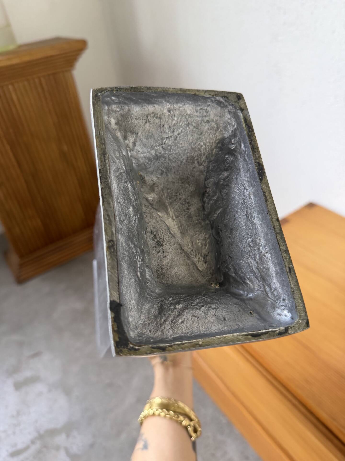 Set 4 vases en fonte d’aluminium