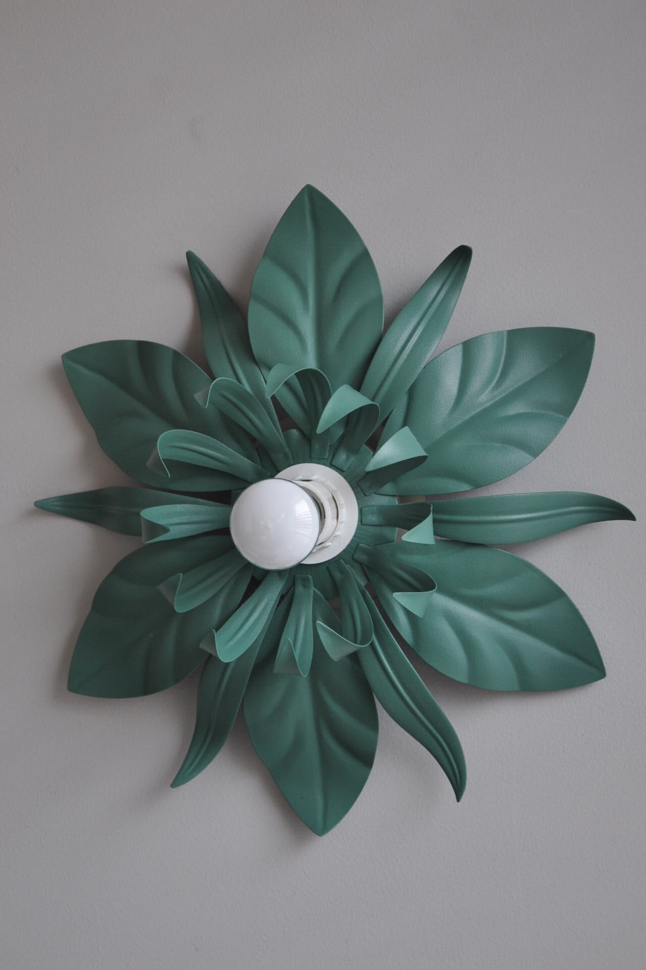 Applique fleur en métal