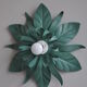 Applique fleur en métal
