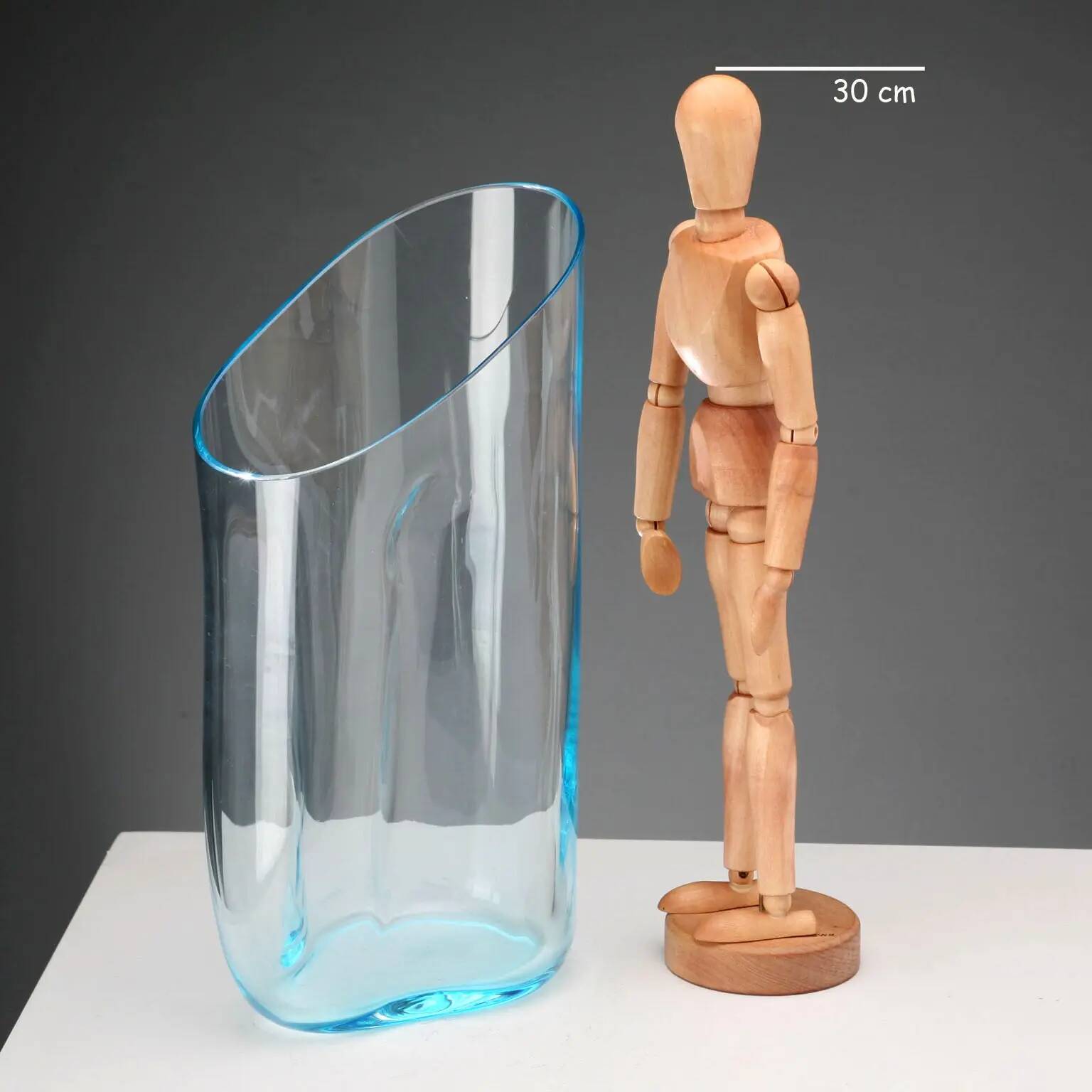Vintage Cenedese & Albarelli glass vase, Italy, 1980s
