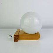 Vintage Tissot opaline globe and pin wall light.