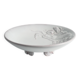 Art Deco White Earthenware Mermaid Bowl "300" by Mari Simmulson for Upsala-Ekeby