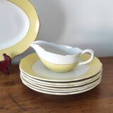 Set of flat plates and Lunéville dish