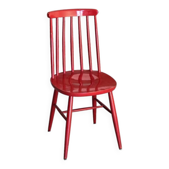 Tapiovaara style red bistro chair