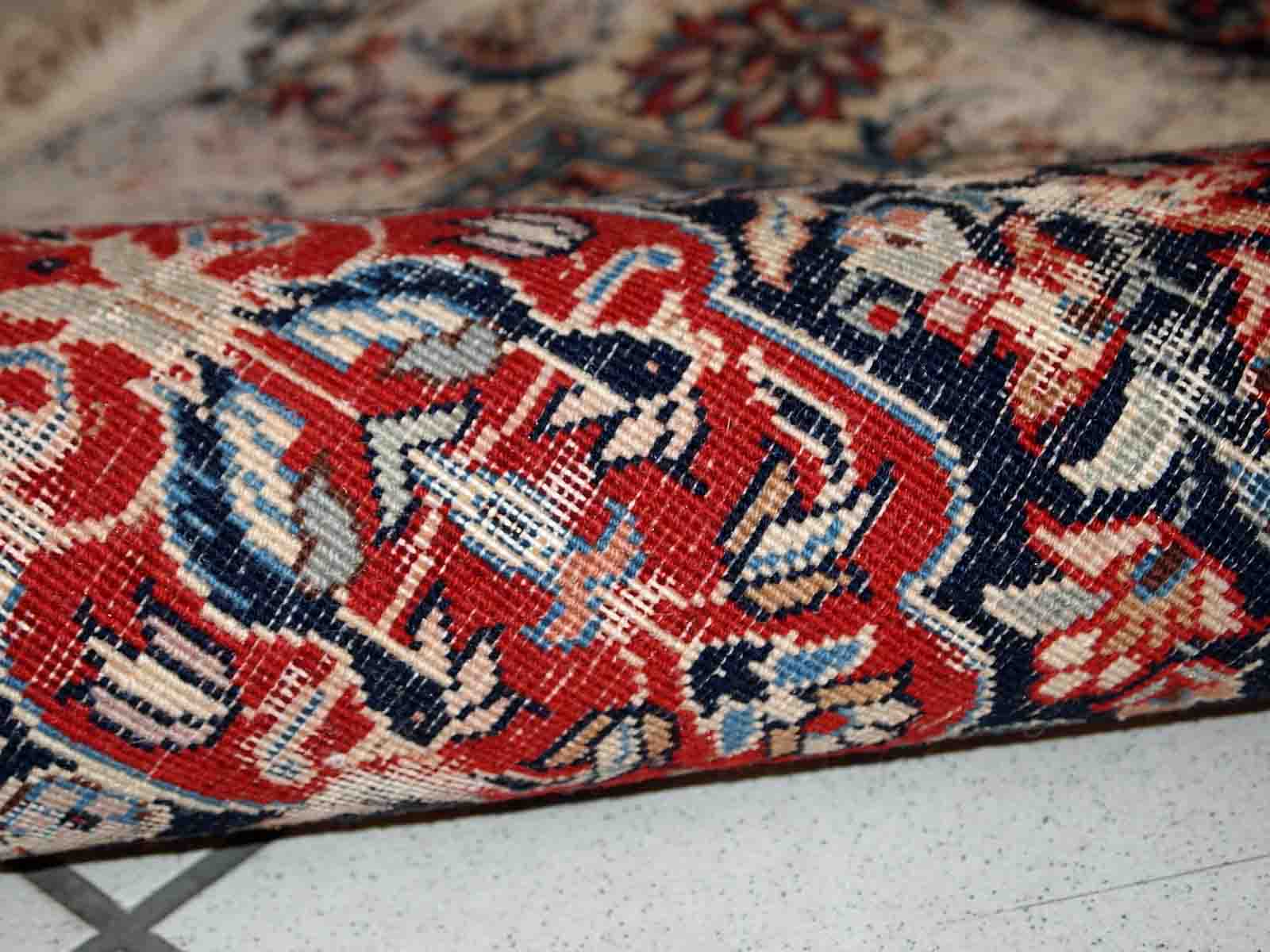 Persian Carpet Tabriz handmade 71cm x 140cm 1950