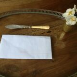 Coupe papier argent et ivoire