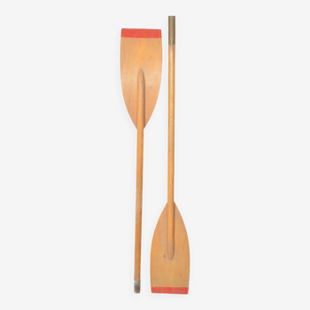 Vintage wooden paddles