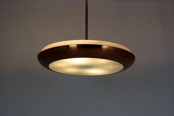 Suspension Bauhaus UFO par Josef Hurka pour Napako, années 1930