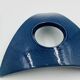 Lot de 4 coquetiers design en céramique bleue signés Malice