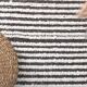 4x10 Brown & White Striped Vintage Runner Rug, 131x303Cm