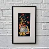 Early 20th Century Still Life Painting with Black Frame