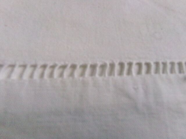 Embroidered old sheet