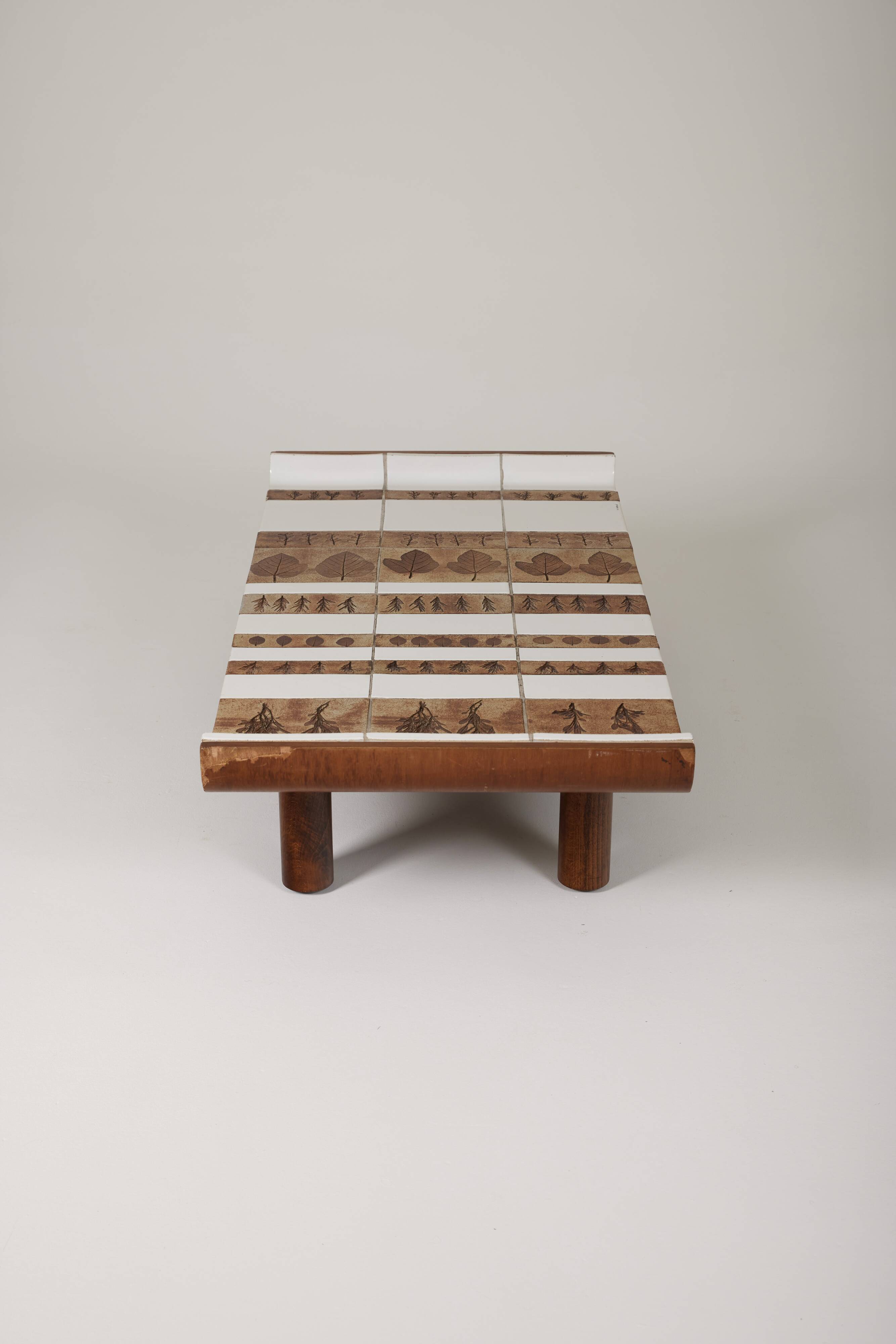 Coffee table Pagoda Roger Capron, 1960s