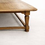 Monumental solid oak table 5.5 metres. Exceptional piece.