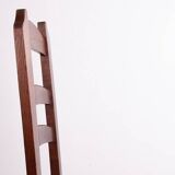 Set of 6 large Brutalist chairs in solid oak from the 1950s.