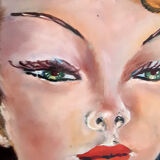 Portrait of a beautiful redhead pin-up
