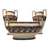 Belgian earthenware fireplace insert Boch la Louviere 1930s, 1940s