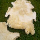 Two vintage sheepskins.