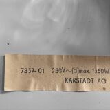 Mid-Century German Modern Gold Brass Desk Lamp with Chain from Karstadt AG, 1970s