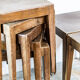 Lot de dix tabourets Baumann
