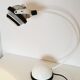 Vintage table lamp Veb Narva Rosa Luxemburg made in GDR