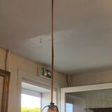 Old white creneled opaline hanging