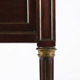 French 19th century Empire nightstand in wood with marble top