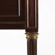 French 19th century Empire nightstand in wood with marble top
